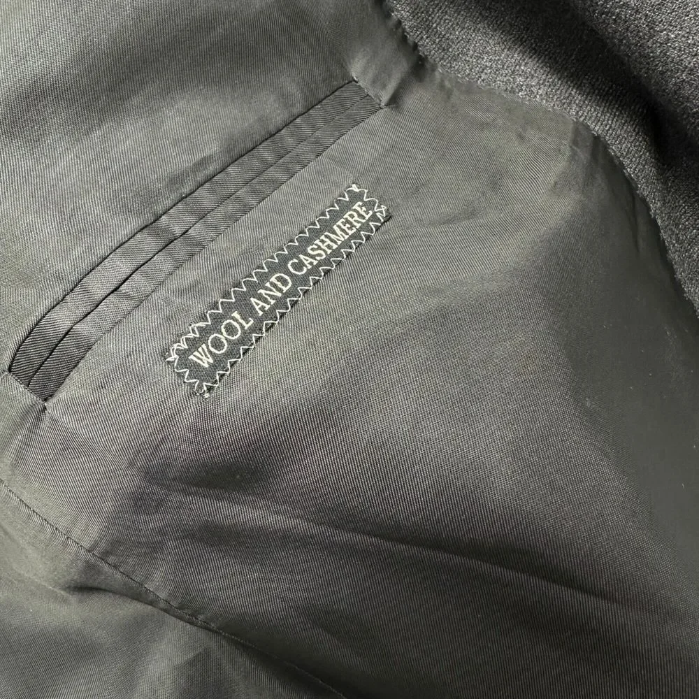 CORNELIANI Dark Grey Sport Coat Wool Cashmere‎ Blazer Jacket Family Britches 52